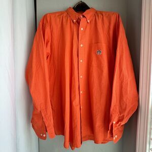 Men’s Longsleeve Button-Down Shirt – Auburn University Logo 100% Cotton Size XL